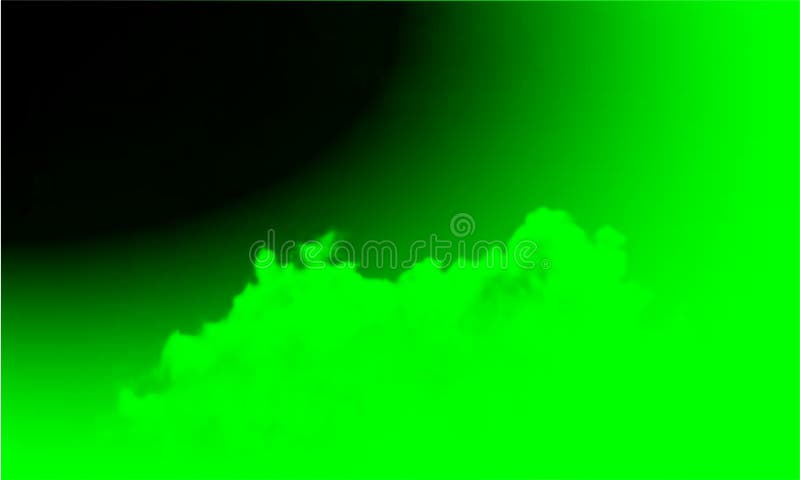 Nebbia verde astratta della foschia del fumo su un fondo nero Isolato, nebbioso illustrazione vettoriale Nebbia verde astratta della foschia del fumo su un fondo nero Isolato, nebbioso illustrazione vettoriale