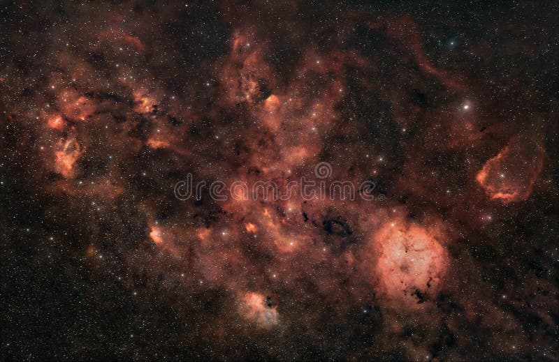 Nebula deep space astroPhophy a majestic cosmc form royaltyfria bilder