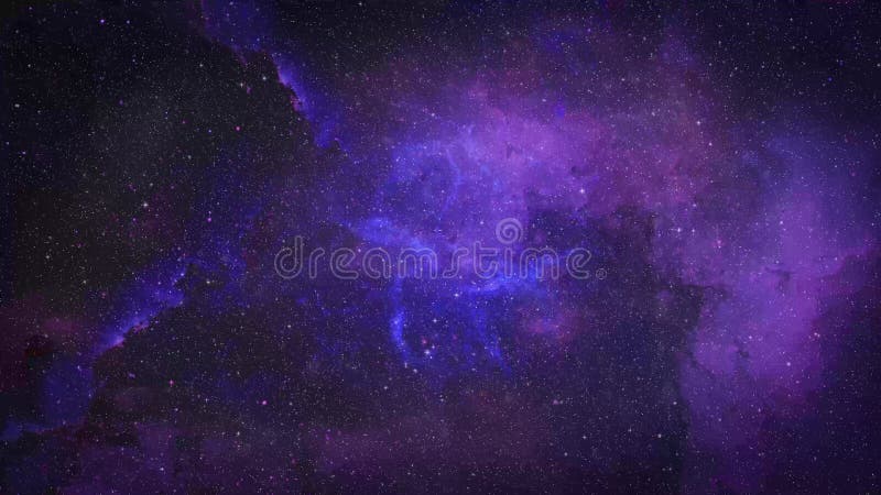 Nebula viola e blu nello spazio royalty illustrazione gratis