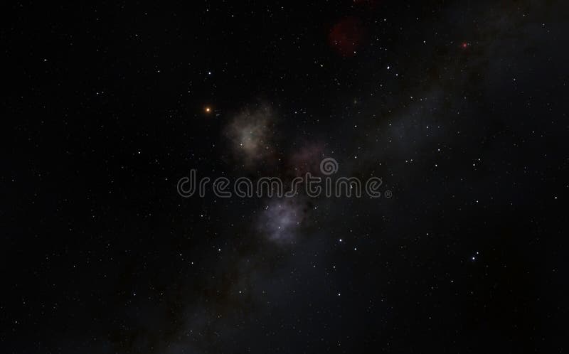 Nebulosa 3d ilustración de fondo del espacio profundo. Nebula 3d representando la ilustración de fondo de nubes de espacio profundo