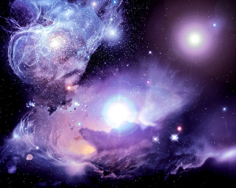 Nebulosa del espacio ilustración del vector