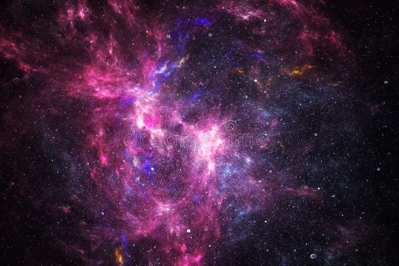 Nebulosa dello spazio profondo con le stelle