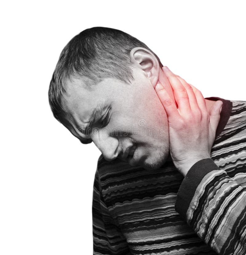 Neck pain stock image. Image of cervical, adjustment, stress 411893