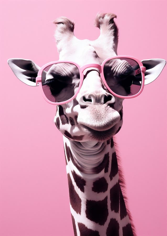 Neck Long Safari African Nature Portrait Wild Giraffe Head Animal Face