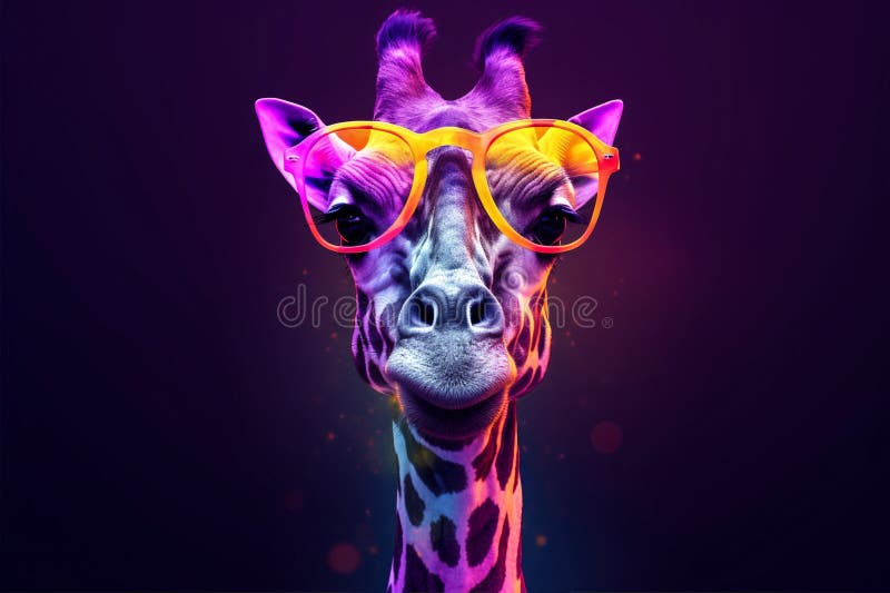 Neck Zoo Wildlife Sunglasses Animal Portrait Mammal Giraffe Africa