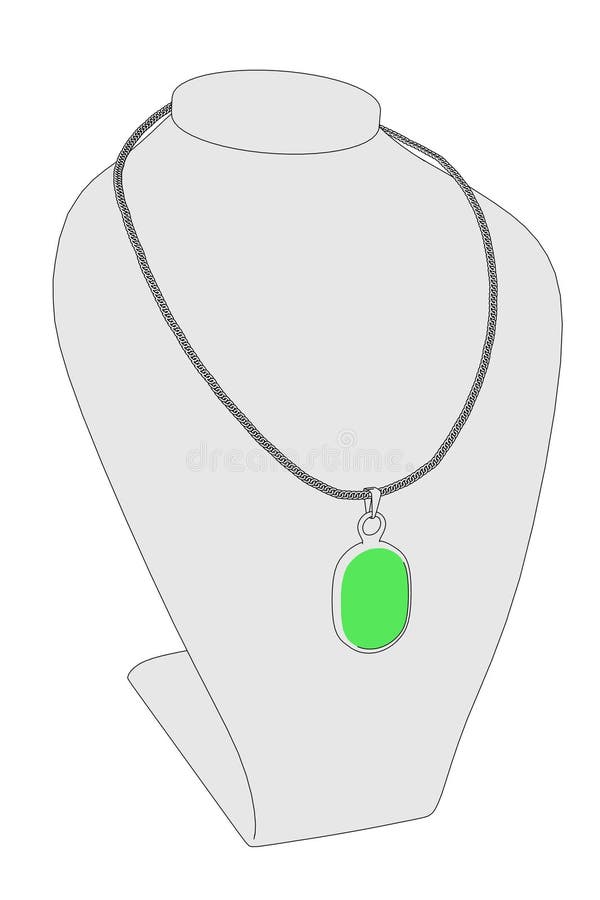 Necklace jewel stock illustration. Illustration of jewellry 54723357