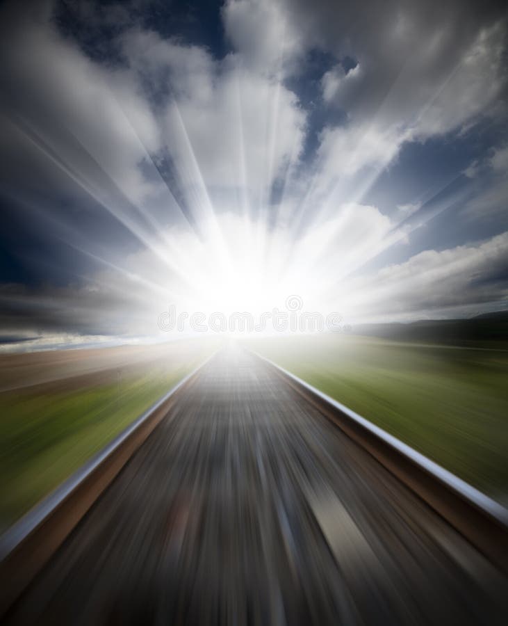 Neclaritatea mișcării feroviare royalty free stock images