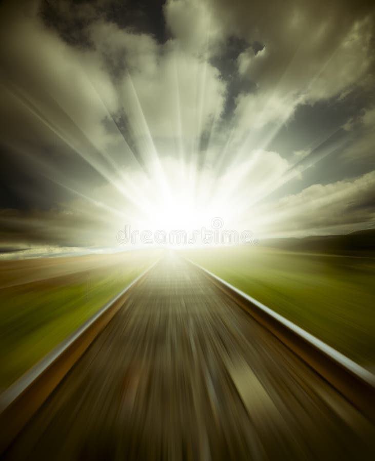 Neclaritatea mișcării feroviare stock images