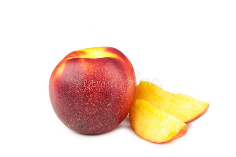 Nectarine Slices stock image. Image of background, natural 9480457