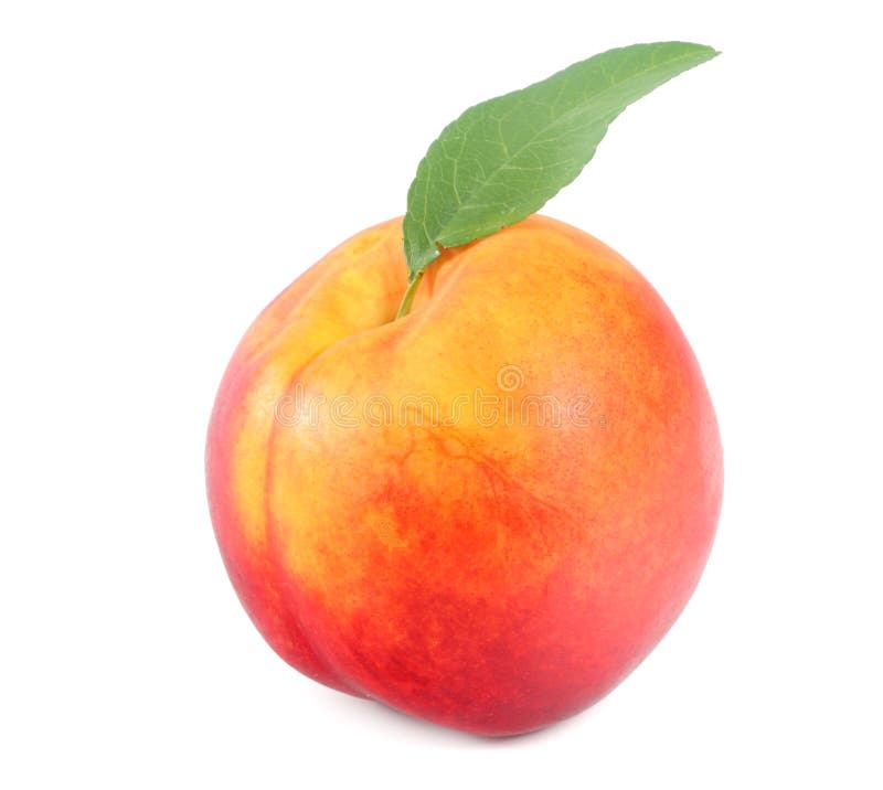 Nectarine isolated on white background. Healthy food stock images Nectarine isolated on white background. Healthy food stock images