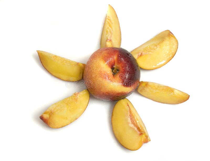 Nectarine sun stock image. Image of studio, nectarine 13146551