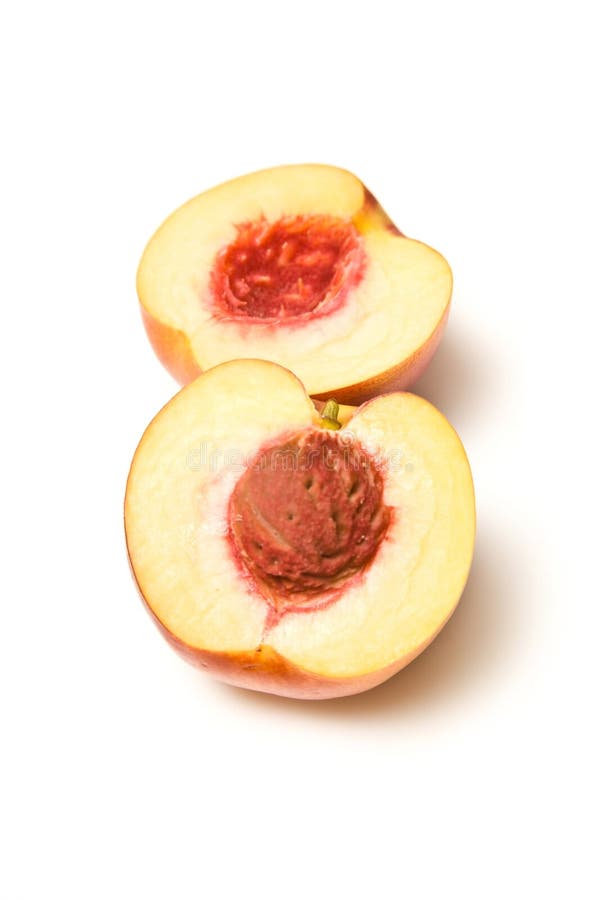 101 Cut Open Nectarine Half Isolated Stock Photos Free & RoyaltyFree