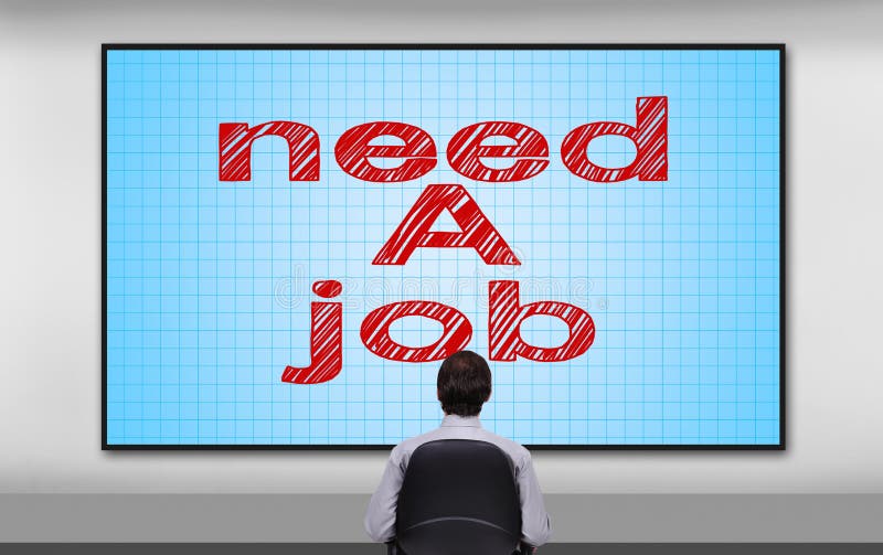 Worker need job stock illustration. Illustration of occupation 48412350
