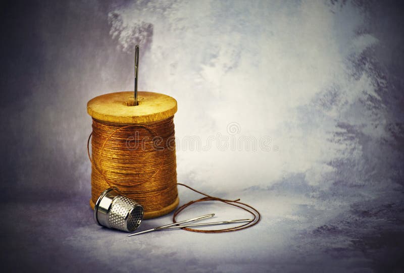 Need To Sew a Needle with Thread Stock Image Image of shoemaker