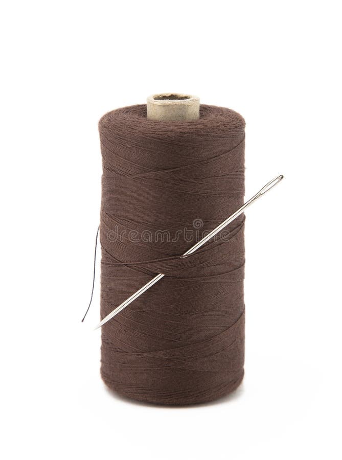 Needle Cotton Yarn Sewing Thread Fabric Stock Photo Image of table