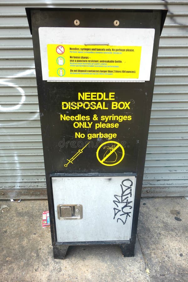 Needle Disposal Box stock image. Image of hygiene, medical 16475279