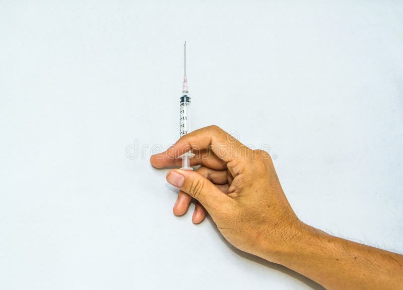 Needle holding by hand stock image. Image of doctor, female 31280095