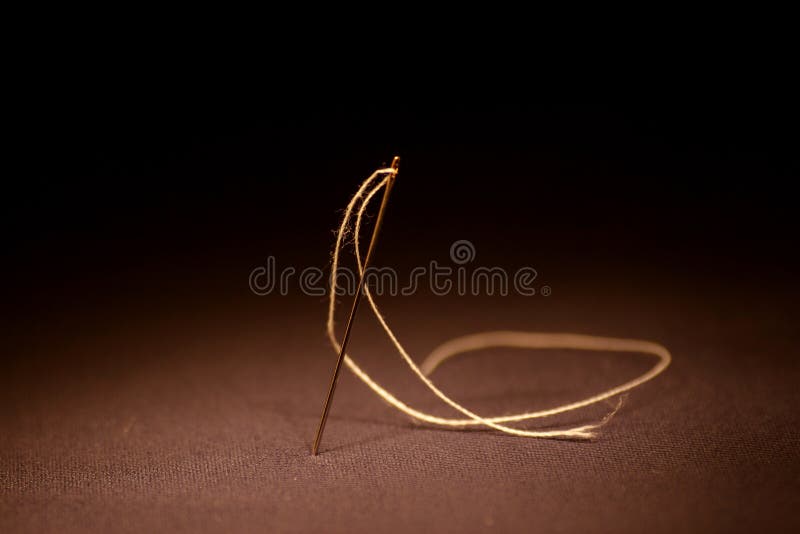Needle with thread stock image. Image of permeation, produce 961587