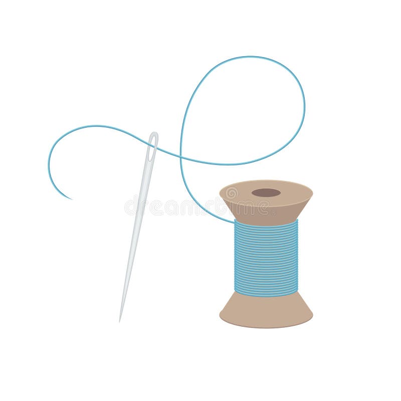 50+ Cartoon Of The Needle And Thread Stock Illustrations, Royalty