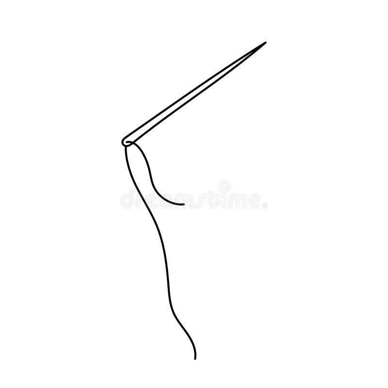 Needle Outline Coloring Stock Illustrations – 290 Needle Outline ...
