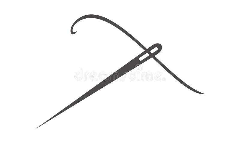 Needle and Yarn Sewing stock illustration
