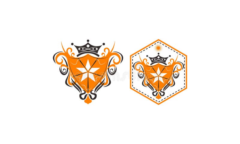 Needle Yarn Sewing Template Set stock illustration