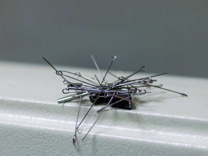 Needles for Sewing are on the Stock Photo Image of accessory