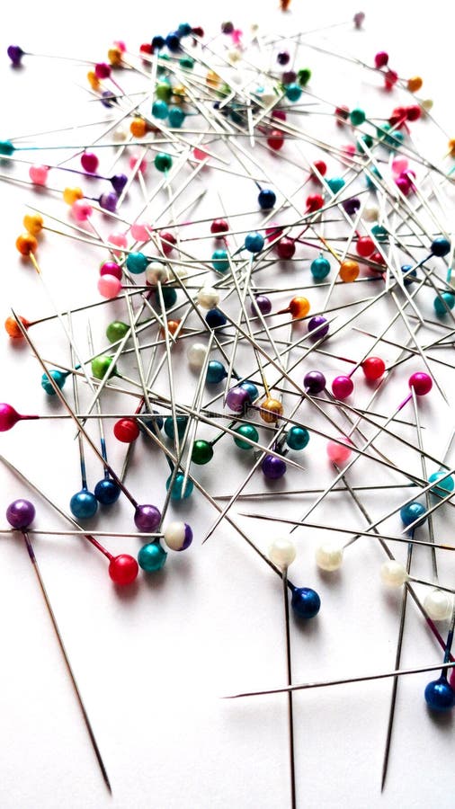 Needles for Tailors. Tools for Sewing. Tailoring Needles Stock Photo