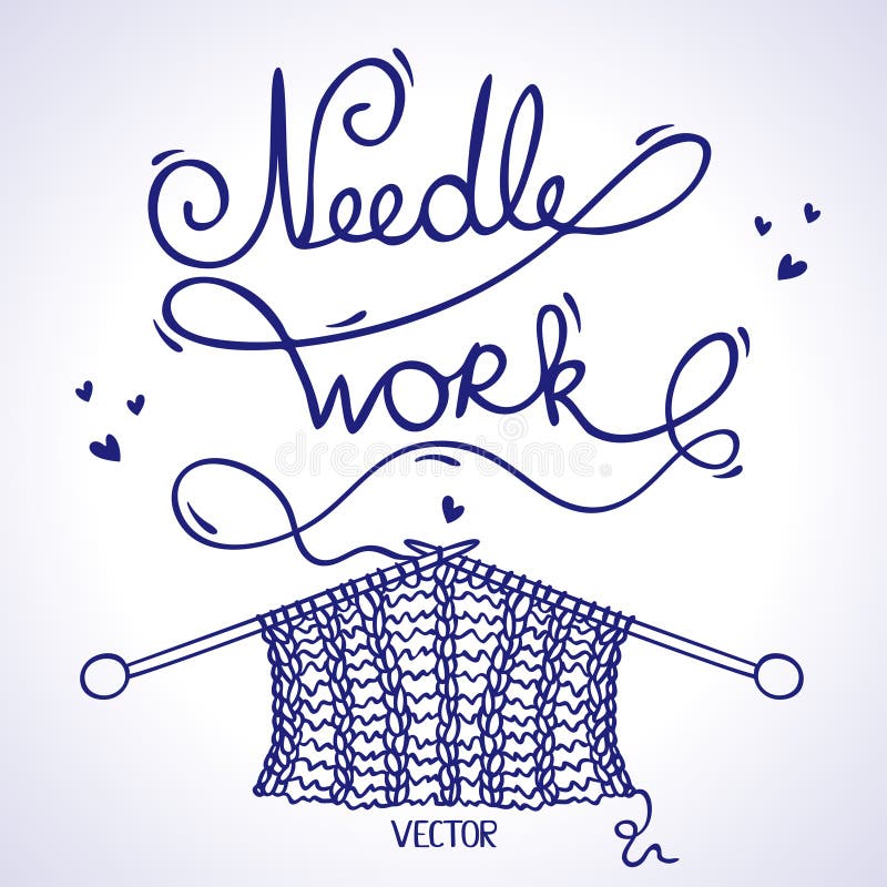 Needlework knitting stock vector. Image of knitting, craft 39522355