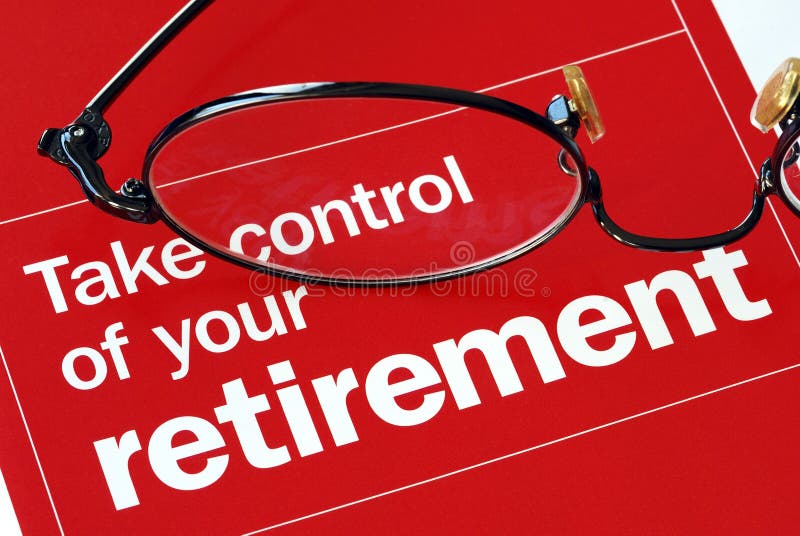 Neem controle van uw pensionering royalty-vrije stock afbeeldingen Neem controle van uw pensionering royalty-vrije stock afbeeldingen