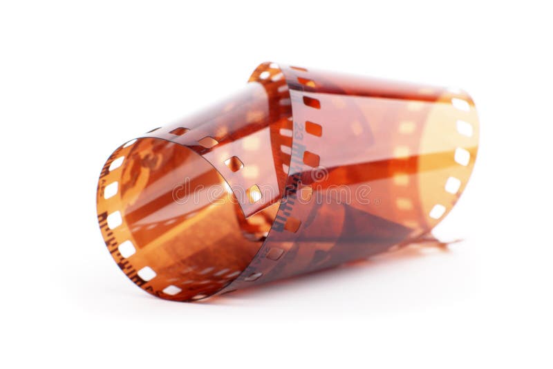 35mm Classic Negative Film Roll Isolated Stock Photo Image of