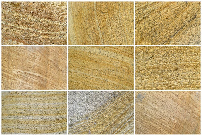 Negen Natuurlijke Kalksteenachtergrond of texturen royalty-vrije stock afbeeldingen Negen Natuurlijke Kalksteenachtergrond of texturen royalty-vrije stock afbeeldingen