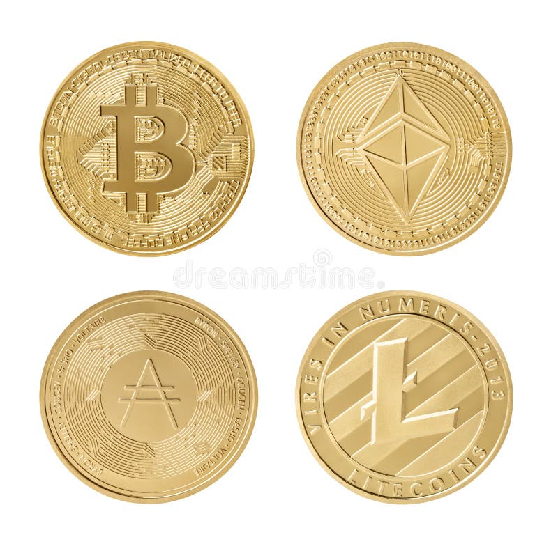 Negocio bitcoin ethereum cardano litecoin criptomoneda financiación dinero tecnología de moneda digital intercambio de internet foto de archivo libre de regalías