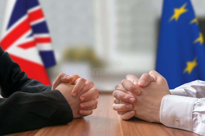 Negotiation of Great Britain and European Union Brexit. Statesman or politicians.