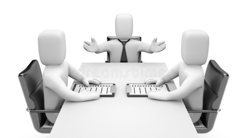 Negotiations royalty free illustration