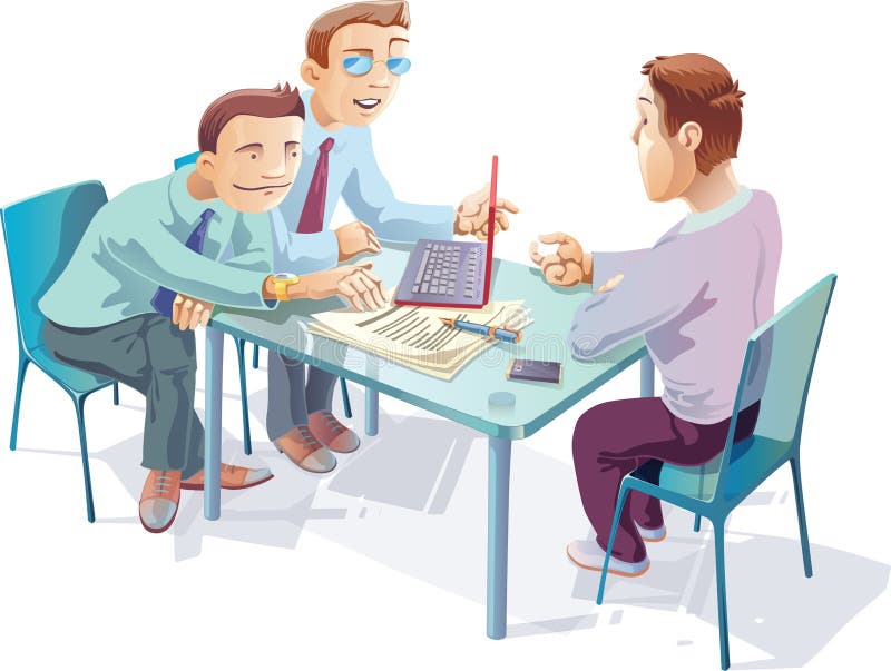 Negotiations stock illustration
