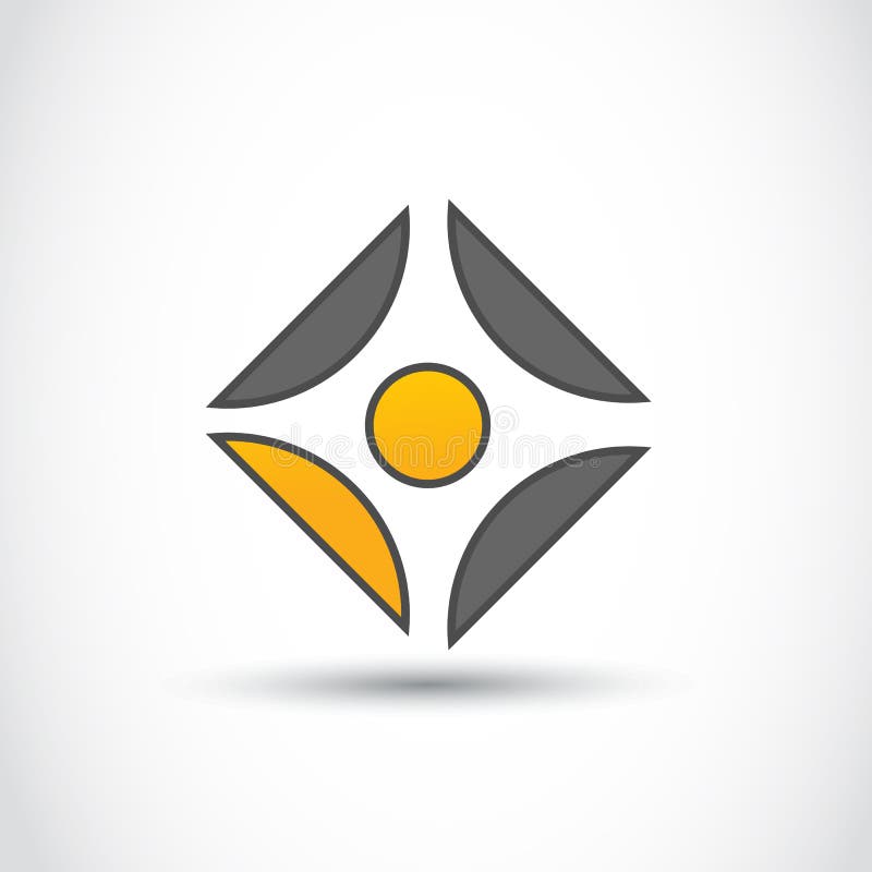 Logótipo empresarial ilustração royalty free