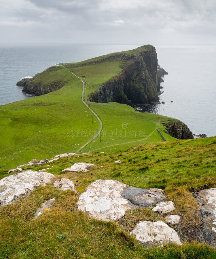 Neist Point in Black & White Stock Photo - Image of point, neist: 104324450