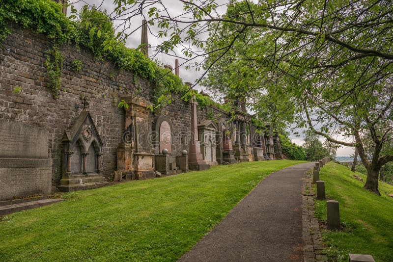 Nekropol Glasgow, Skottland, UK, kyrkogård