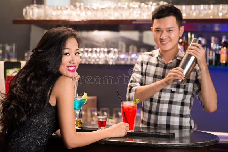 Nella barra immagine stock