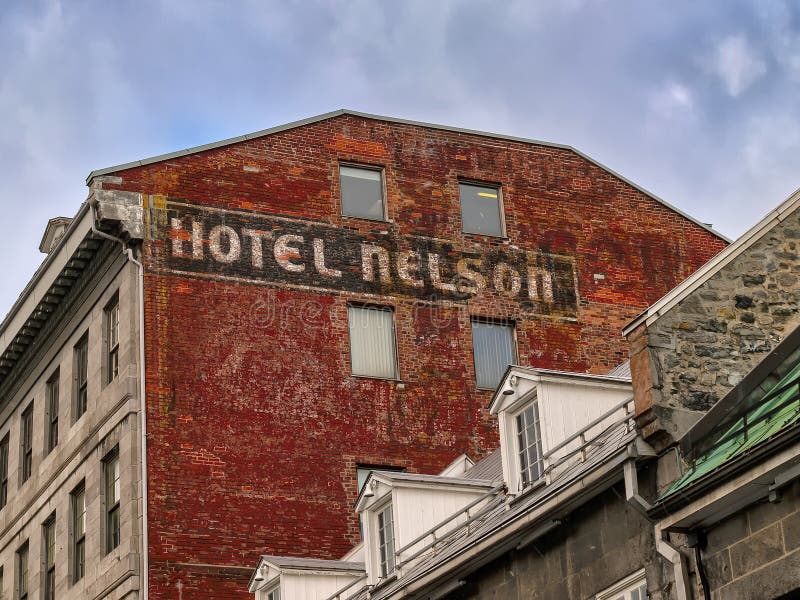 Nelson Hotel Old Montreal photo stock éditorial. Image du étage 105884948