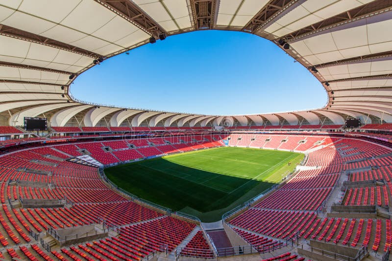 Nelson Mandela Bay Stadium South Afrika royalty-vrije stock foto's Nelson Mandela Bay Stadium South Afrika royalty-vrije stock foto's