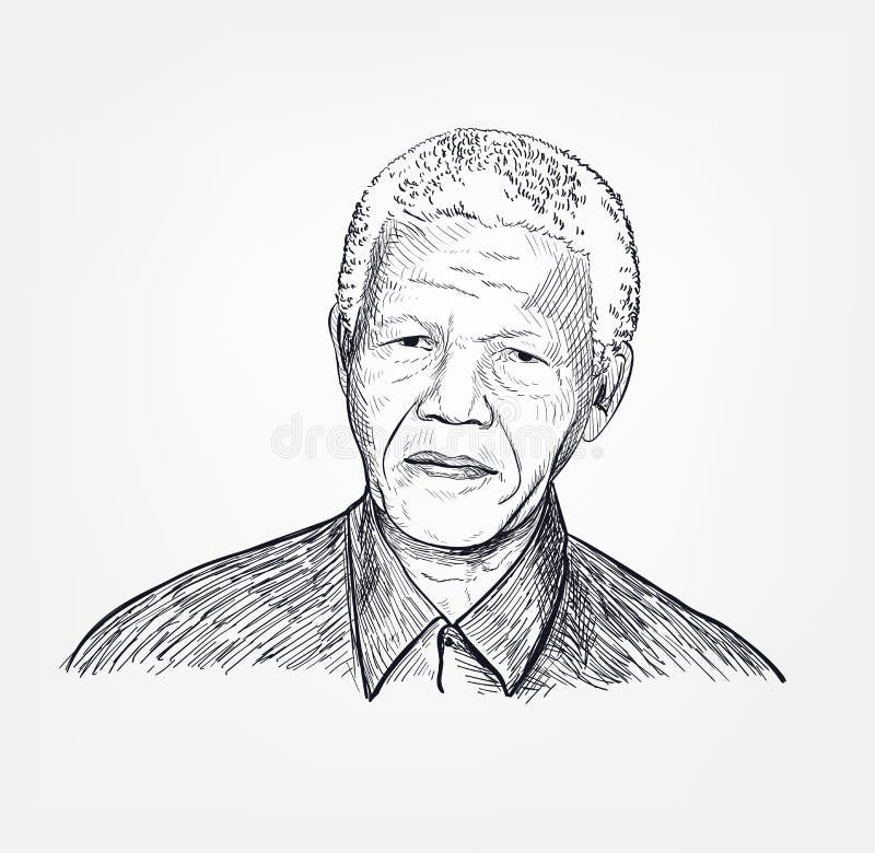Nelson Mandela Drawing by Abdalla Abaker | Saatchi Art