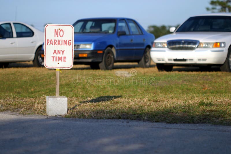 Nenhum estacionamento? fotos de stock Nenhum estacionamento? fotos de stock