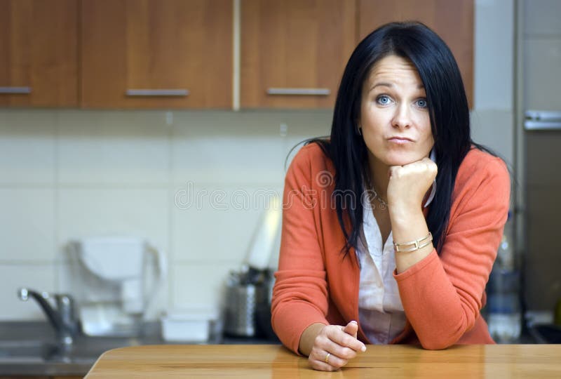 Nenhuma idéia que cozinhar fotografia de stock Nenhuma idéia que cozinhar fotografia de stock