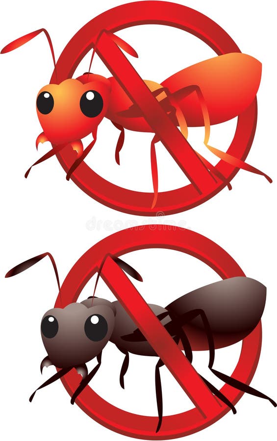 Vector ants poison sign, illustration. Vector ants poison sign, illustration