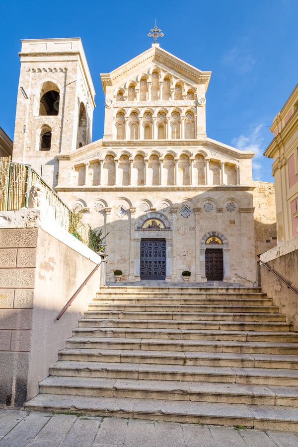 Cagliari Cathedral of Saint Mary in Sardinia Iisland, Italy