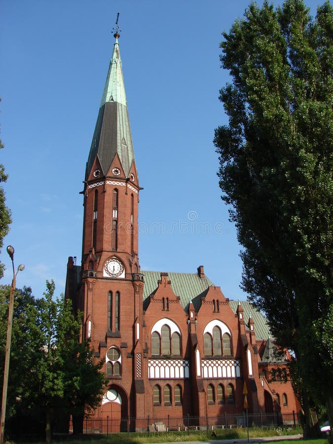 Neogothic Church in summer