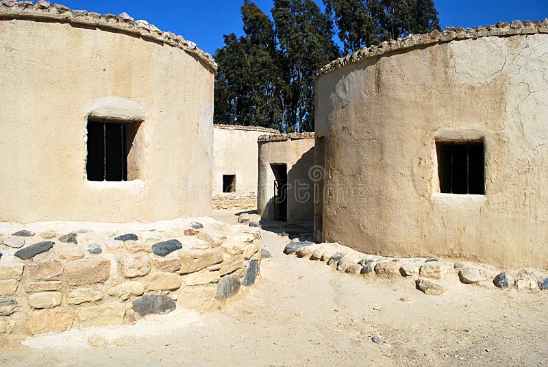 Round houses from Neolithic age. Round houses from Neolithic age