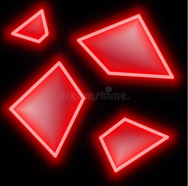 Neon Abstract Shapes Vector Illustration Stock Vector - Illustration of